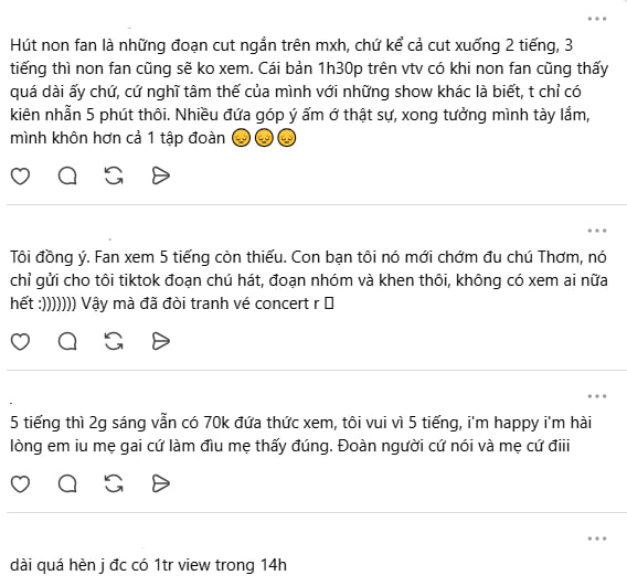 Dù vậy, vẫn có một luồng ý kiến bênh vực chương trình
