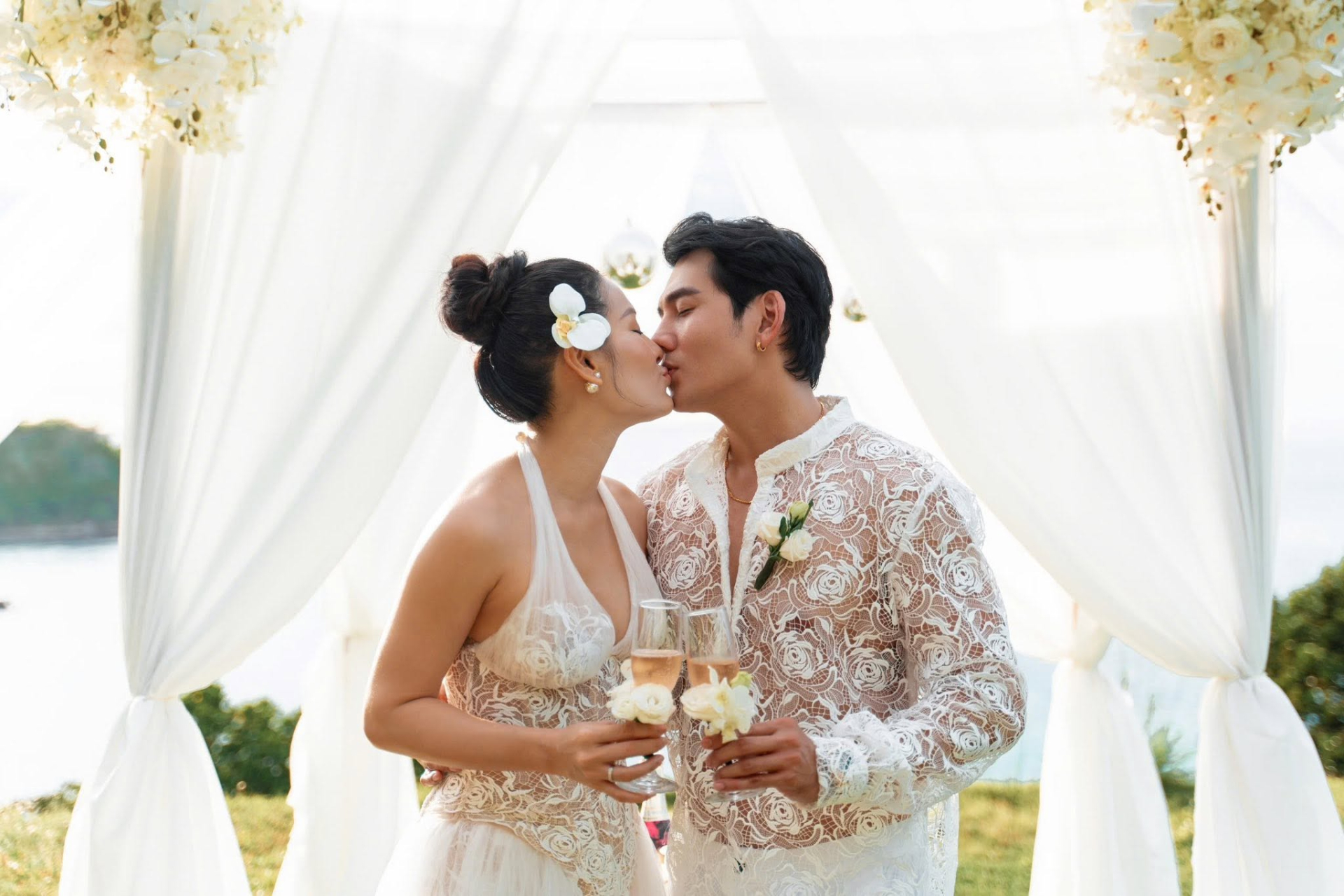   Phương Trinh Jolie và Lý Bình có 4 năm bên nhau trước khi tổ chức đám cưới vào tháng 4/2022. Ảnh: FBNV   