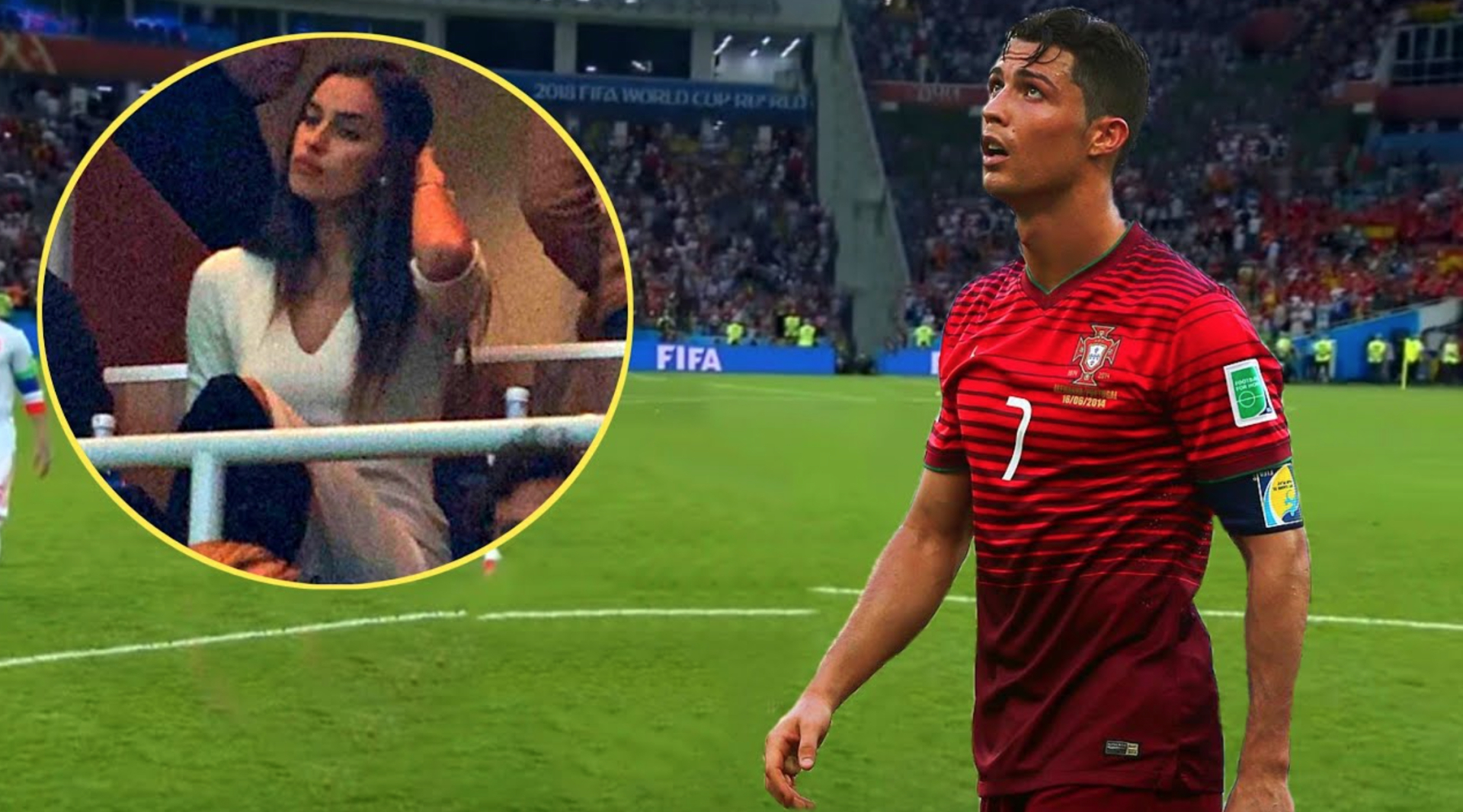 Thời điểm World Cup 2014 diễn ra tại Brazil, Irina gần như là nàng WAG nổi tiếng nhất hành tinh. Hình ảnh cô xuất hiện trên khán đài cổ vũ Ronaldo hay đồng hành cùng anh trong các sự kiện trở thành tâm điểm của truyền thông toàn cầu.
