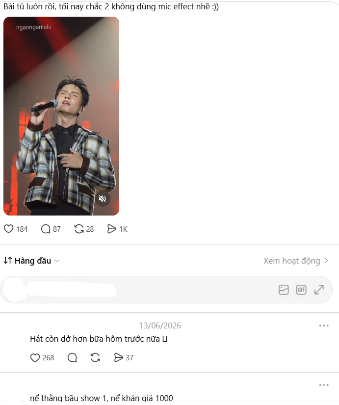 Nhiều đoạn clip ca hát của Neko Lê cũng gặp tình trạng “nhìn lượt share hiểu lòng người”