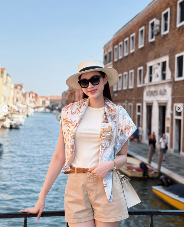 Hoa hậu quê Thanh Hoá từng lội ruộng đi cấy: Nay lấy chồng thiếu gia tập đoàn nghìn tỷ, đi nước ngoài như đi chợ
