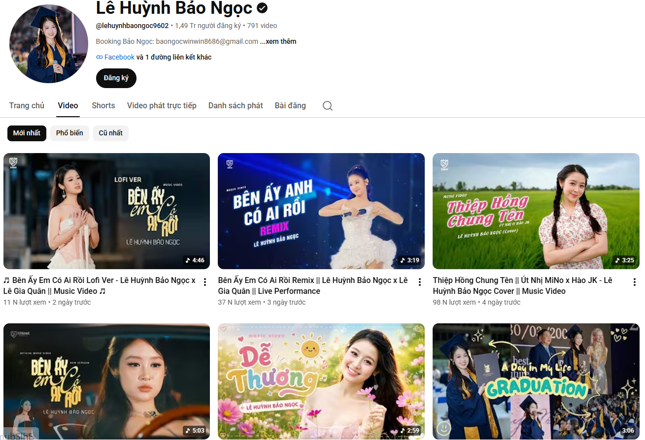 Bảo Ngọc liên tục ra các sản phẩm âm nhạc