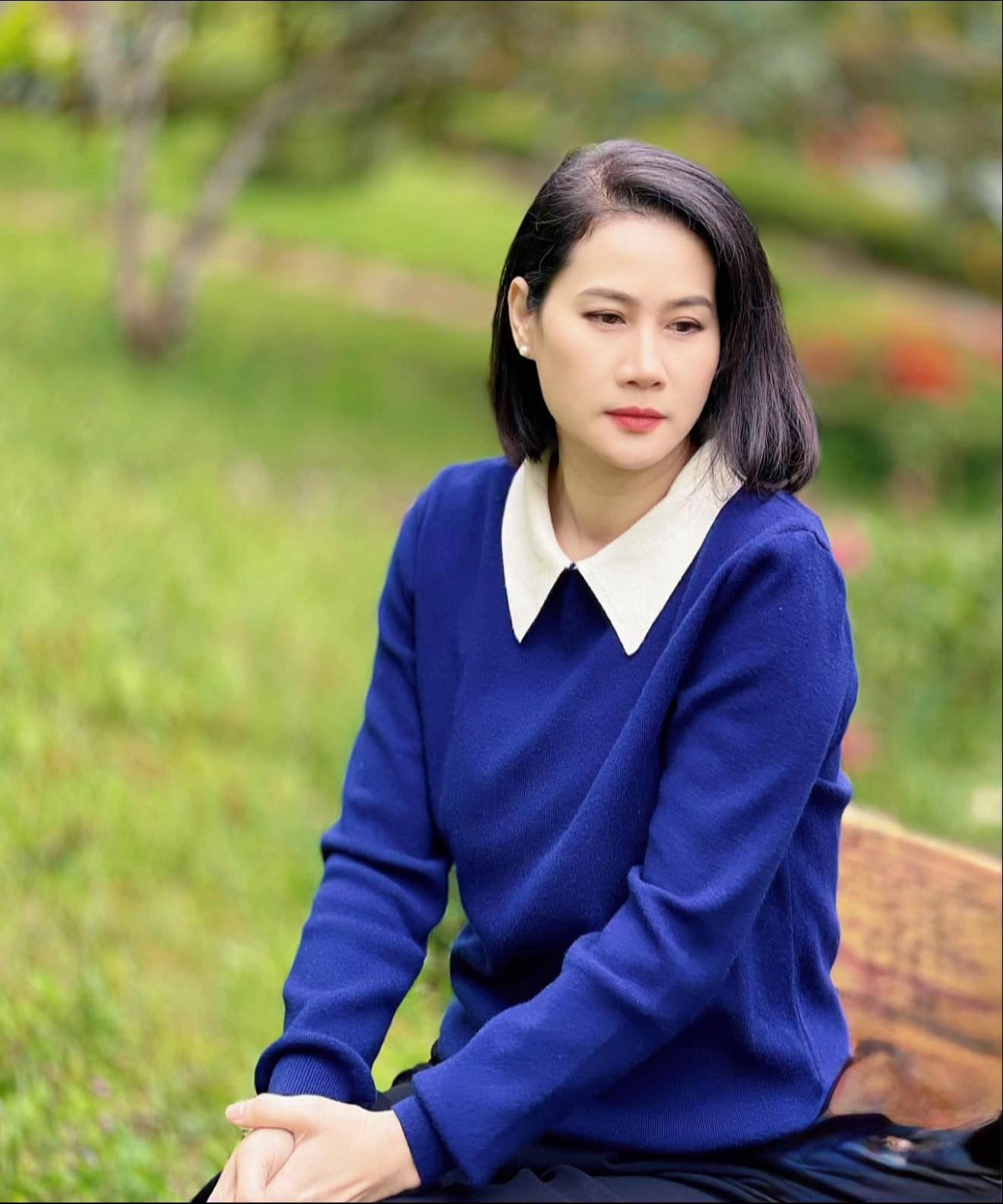 Nữ diễn viên lựa chọn giữ kín mọi thông tin liên quan đến cha của con gái thứ hai. Ảnh: FBNV.