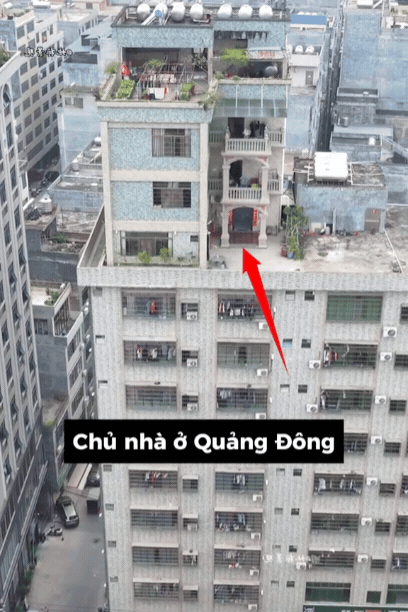 Pháp sư Trung Hoa lại ra tay: Xây biệt thự trên nóc sân thượng, ông trời nhìn cũng phải há hốc