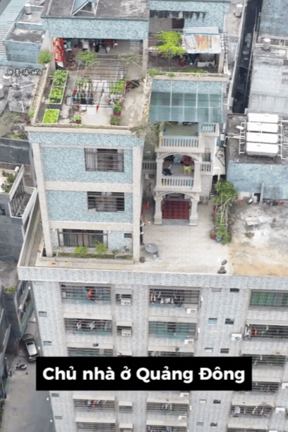 Pháp sư Trung Hoa lại ra tay: Xây biệt thự trên nóc sân thượng, ông trời nhìn cũng phải há hốc