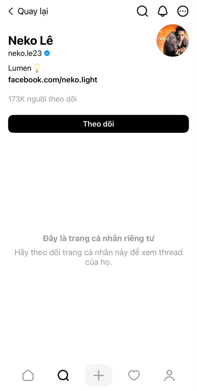 Duy Khánh và Neko Lê đã ẩn/ khóa tài khoản Threads cá nhân giữa tâm bão chỉ trích