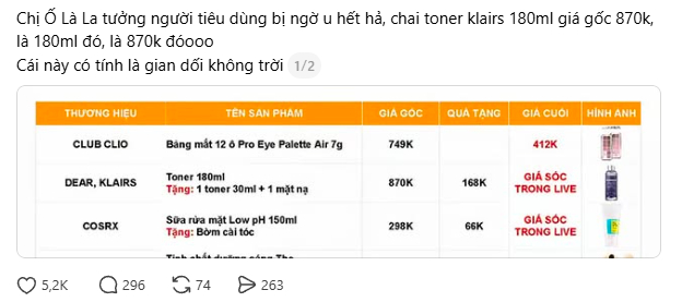 Dân mạng “bắt bài” Hannah Olala: Độn giá trên trời, livestream deal hời mà vẫn đắt hơn mua ngày thường
