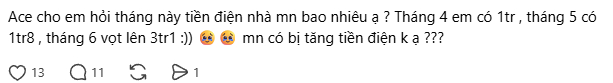 Cú sốc tiền điện tháng 6