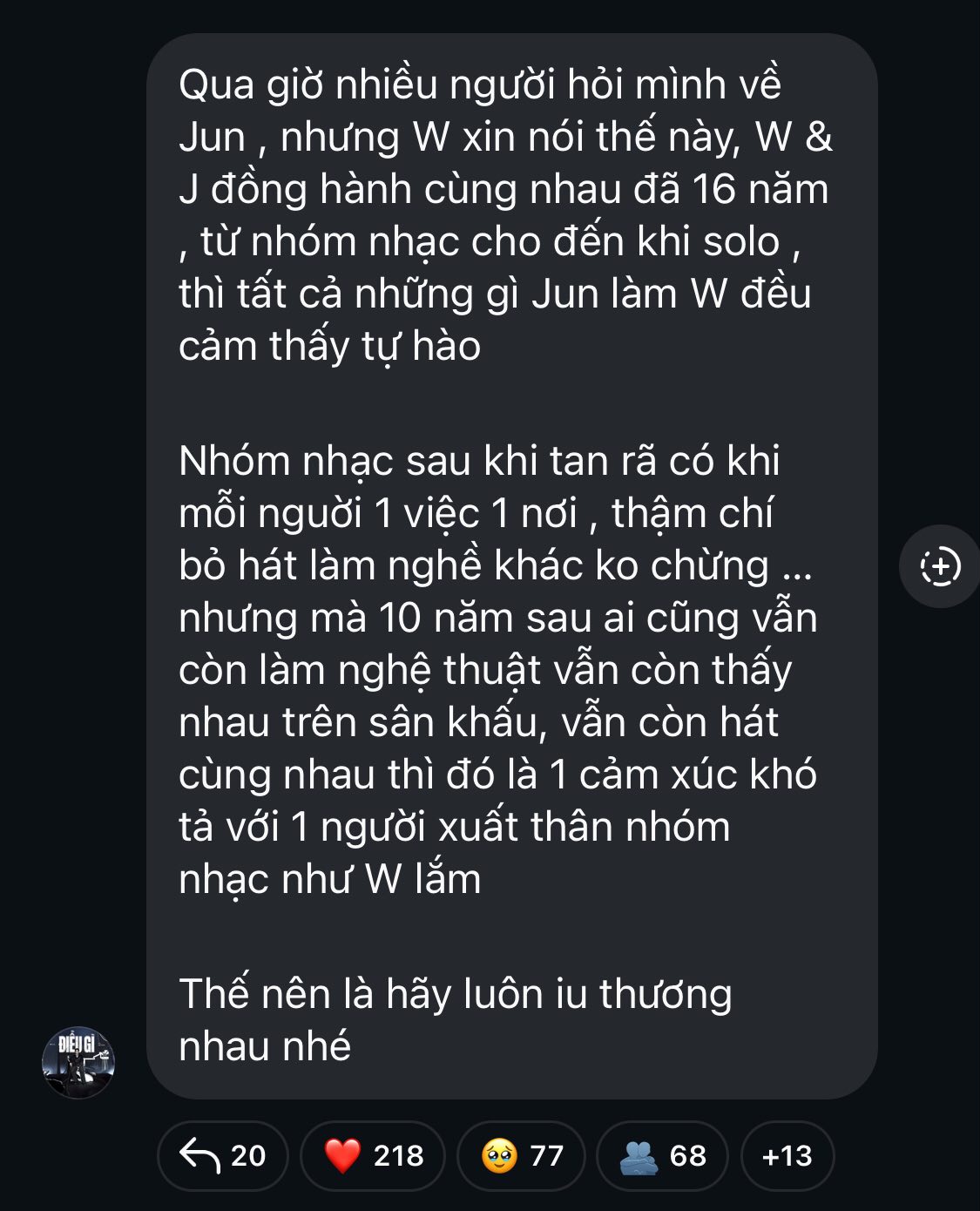 Chia sẻ của Will