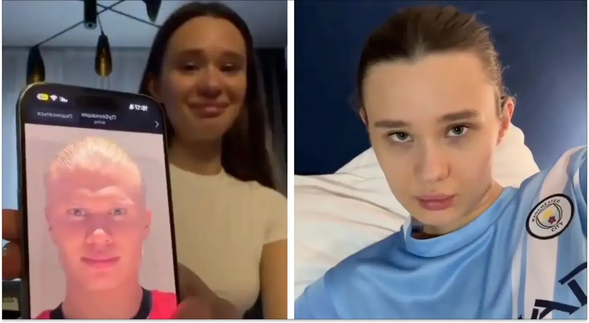 Trước đó một người mẫu, nhà sáng tạo nội dung người Na Uy cũng viral khi được nhận xét giống Haaland