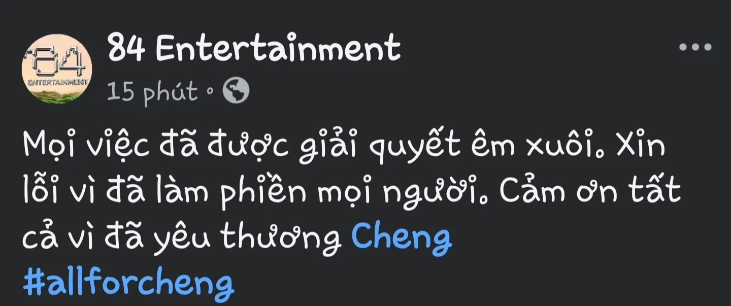 Hai thông báo khiến người hâm mộ của Cheng bức xúc và bùng nổ làn sóng