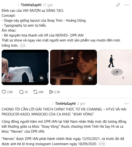 Tranh cãi lớn nhất Tinh Hà Say Hi lúc này: Tiết mục đội HURRYKNG vướng nghi vấn đạo nhạc
