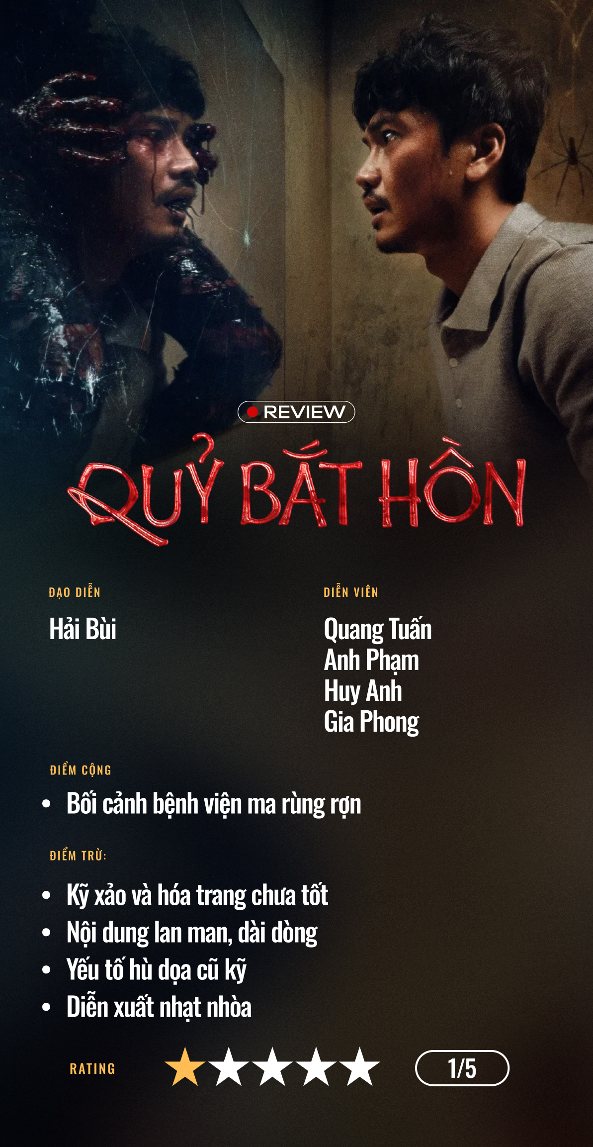 Quỷ Bắt Hồn: Bước lùi của Quang Tuấn