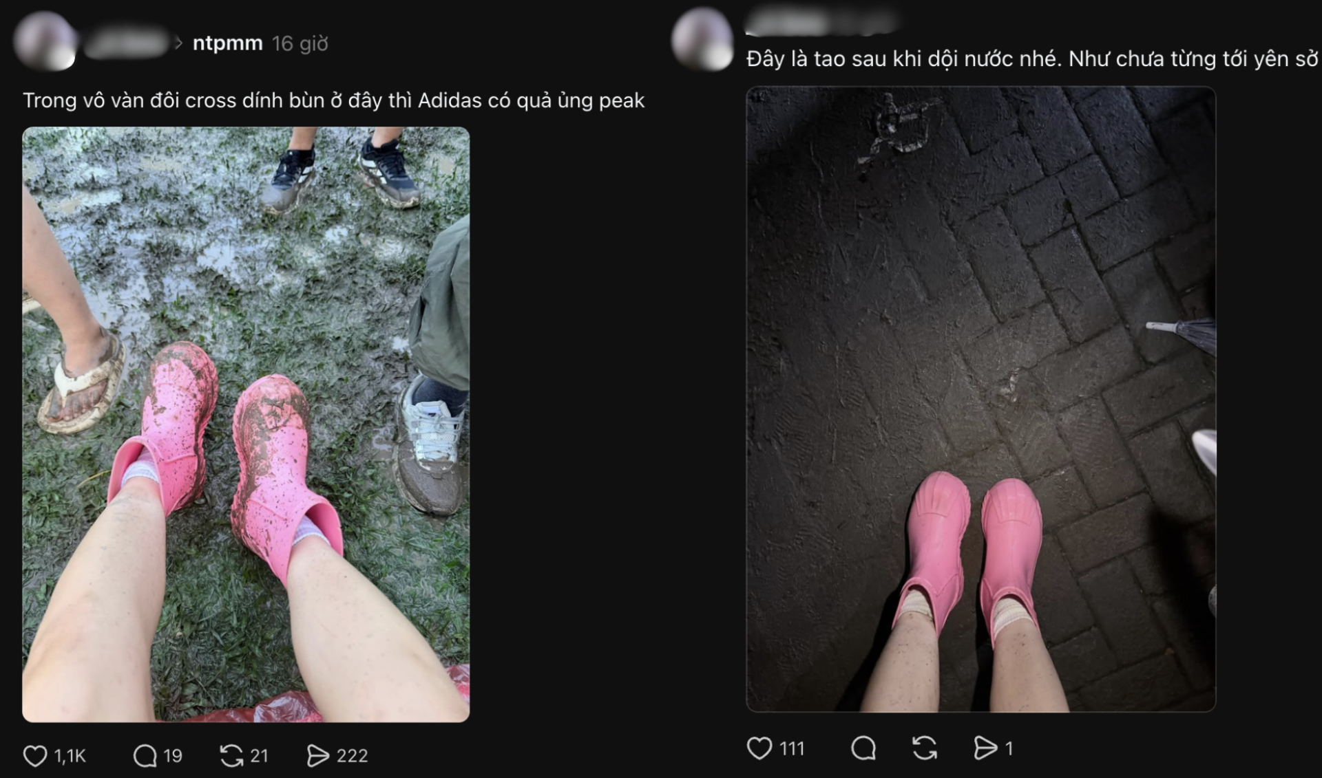 Giữa vũng bùn khổng lồ huỷ diệt giày dép tại show Những Thành Phố Mơ Màng: Không phải áo mưa, biệt đội thắng đời khoe chiến tích vì thủ sẵn 1 món đồ
