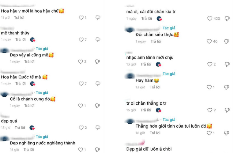 Cộng đồng mạng dành nhiều lời khen cho sắc vóc, nhất là đôi chân nuột nà của Thanh Thủy.