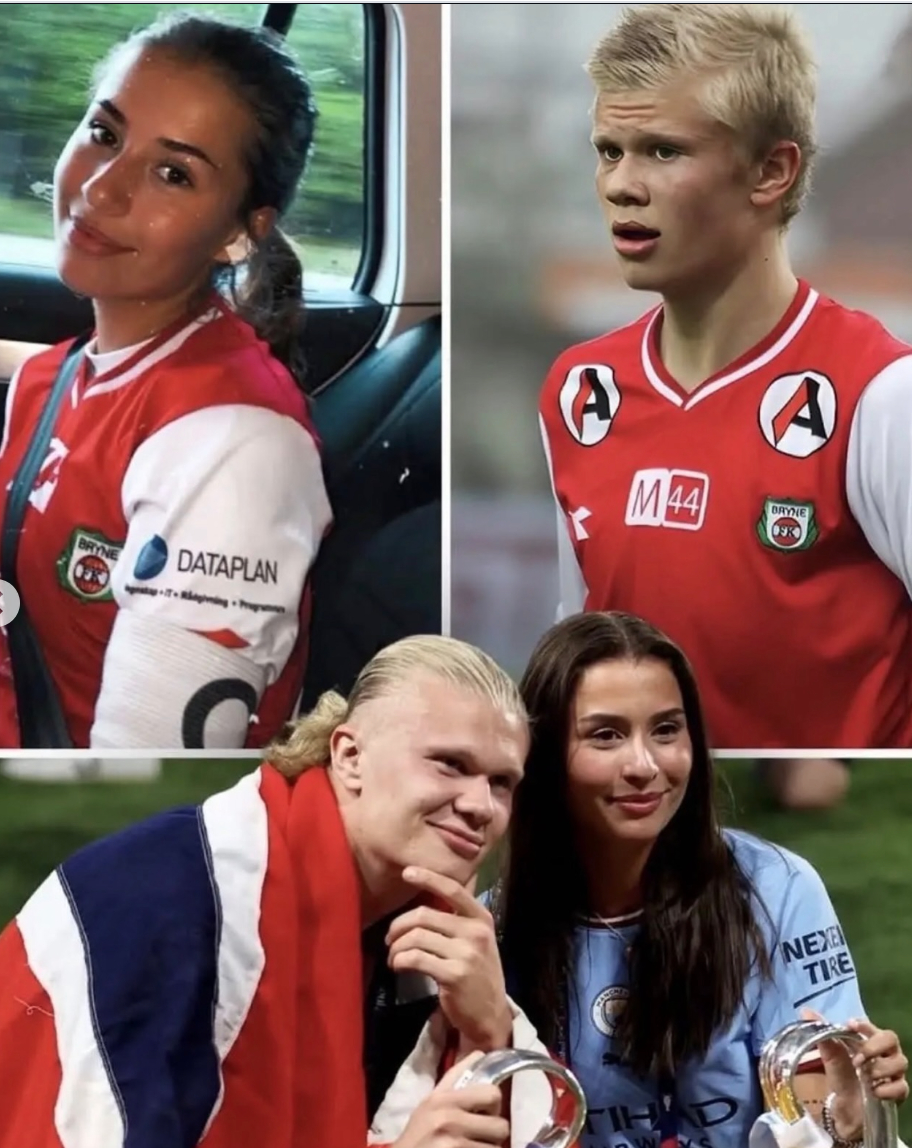 Isabel Haugseng Johansen và Erling Haaland là cặp đôi