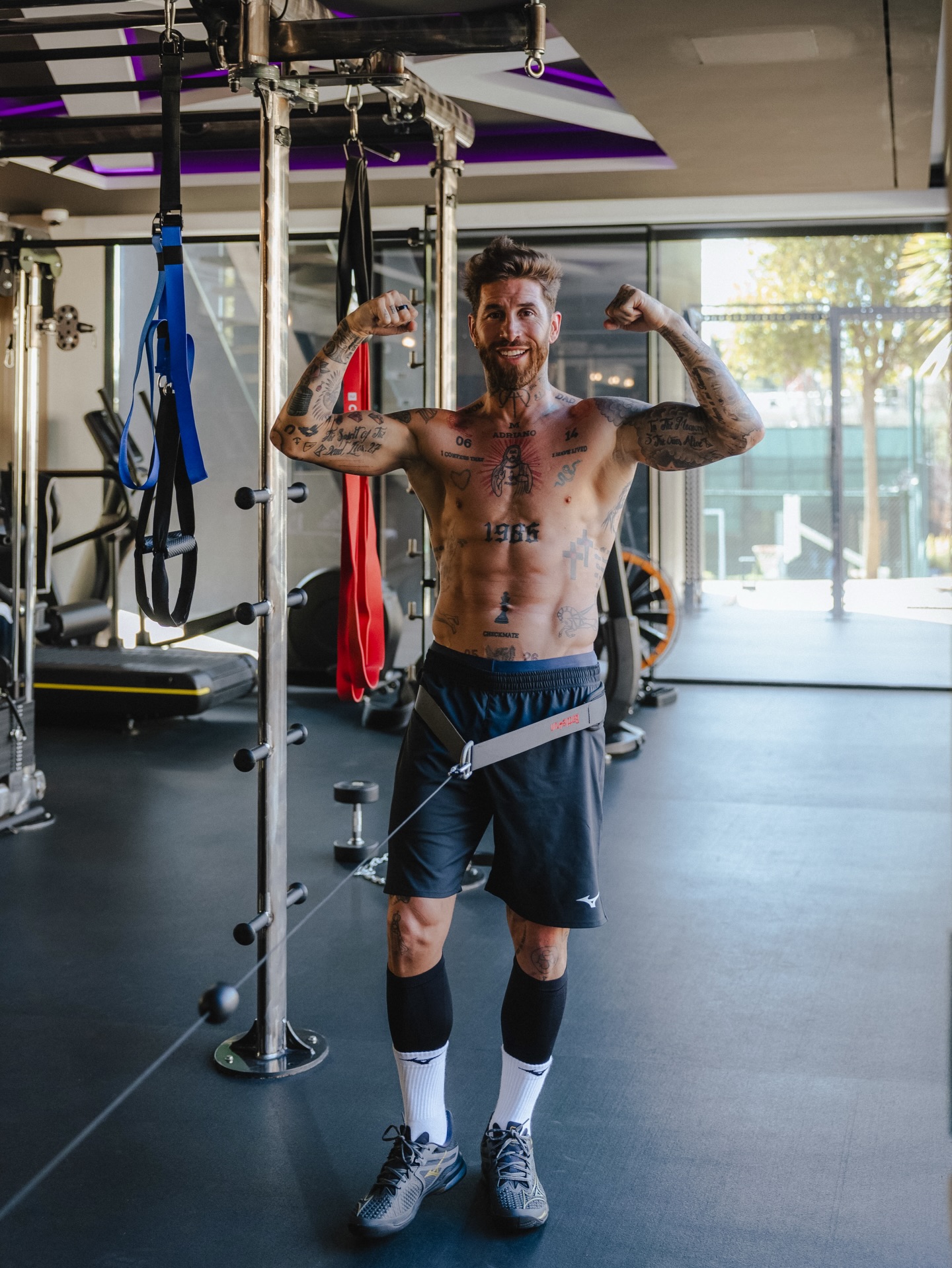 Hình thể ấn tượng ở tuổi 40 của Ramos.