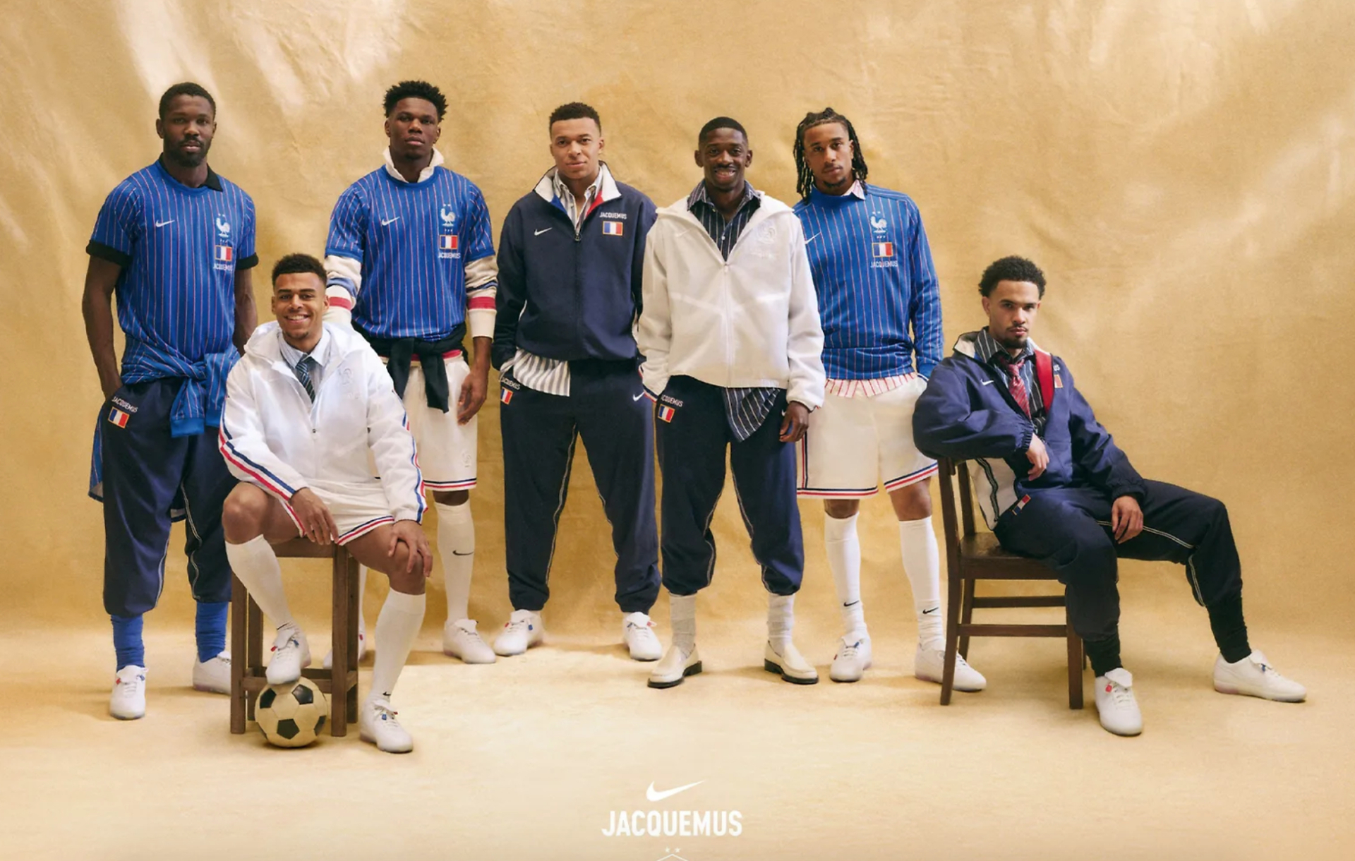  Jacquemus bắt tay cùng Nike thiết kế outfit cho đội tuyển Pháp.
