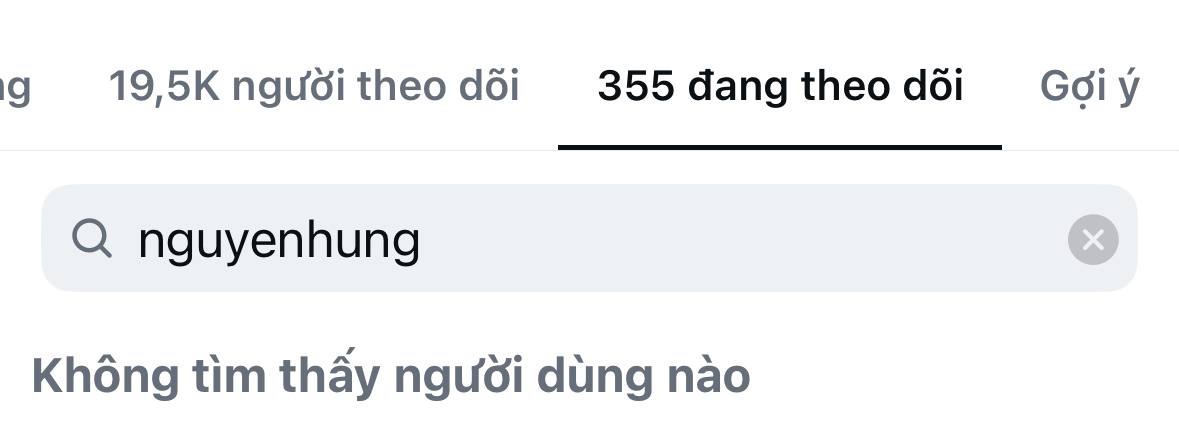 Tường Vi không còn follower bạn trai cũ trên Instagram.