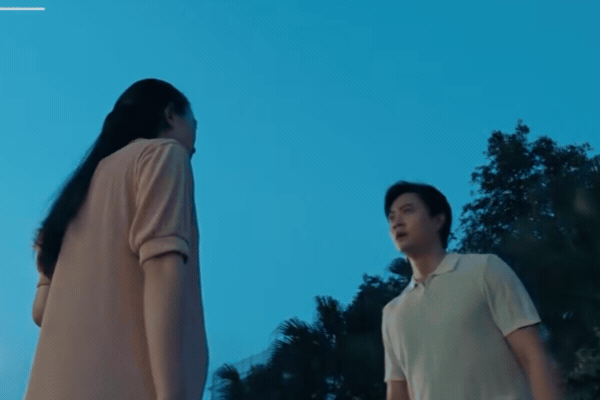 Phân cảnh được cho là cái kết đẹp của Sinh (Tiến Lộc) và Trang (Thanh Tâm)
