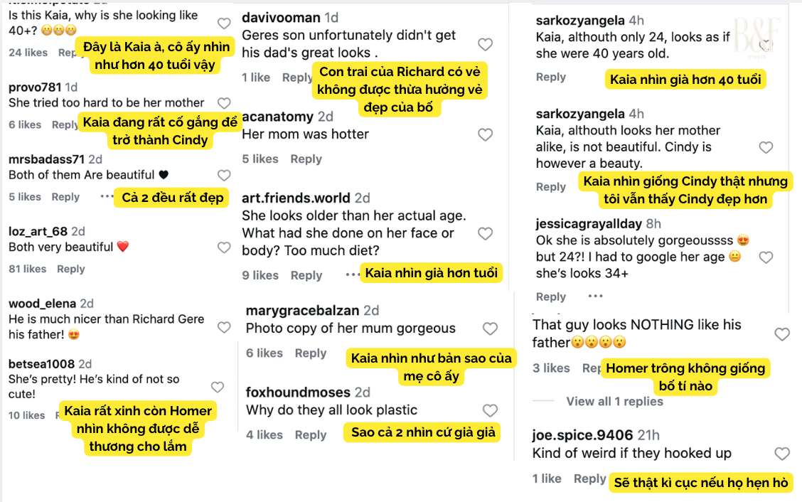 Một số bình luận trái chiều của netizen.