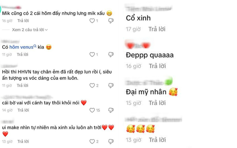Netizen khen ngợi hết lời với bóng lưng của Thanh Thuỷ.