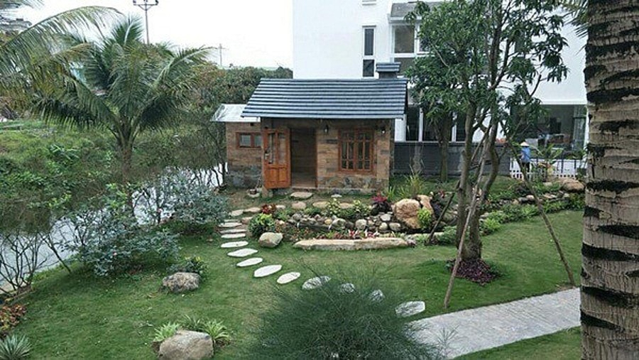 Nhà nhỏ trong khuôn viên biệt thự của gia đình Xuân Bắc