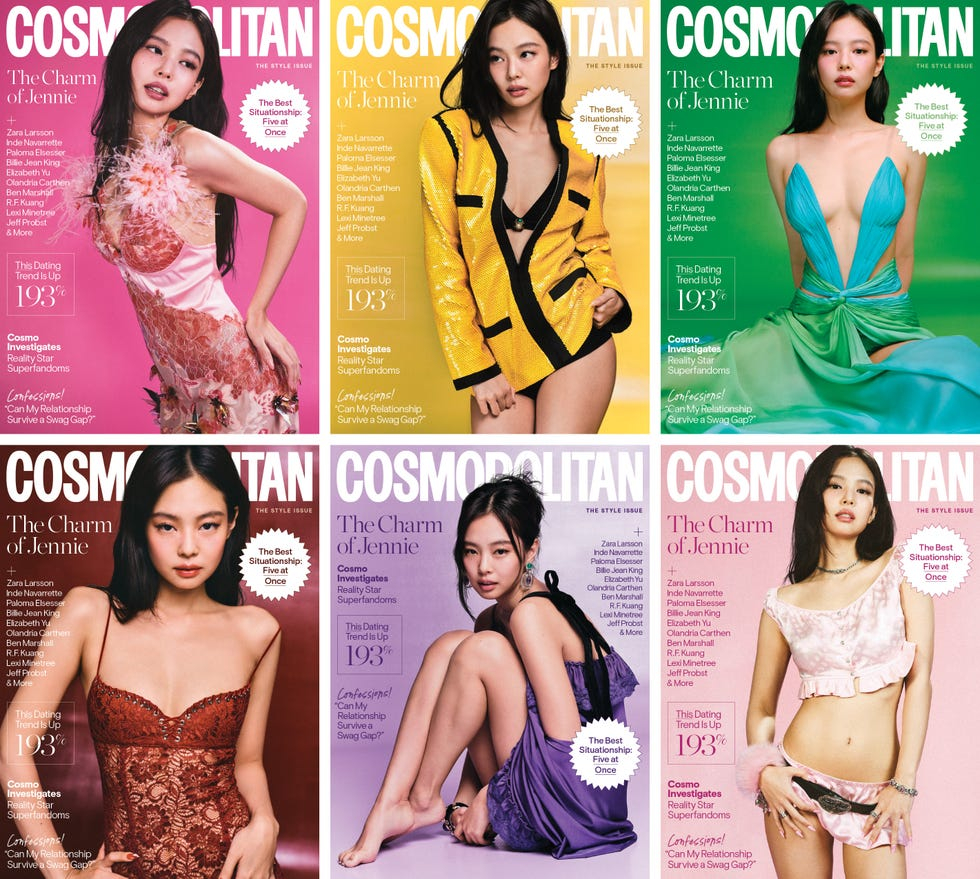 6 covers mới của Jennie trên tạp chí Cosmopolitan.