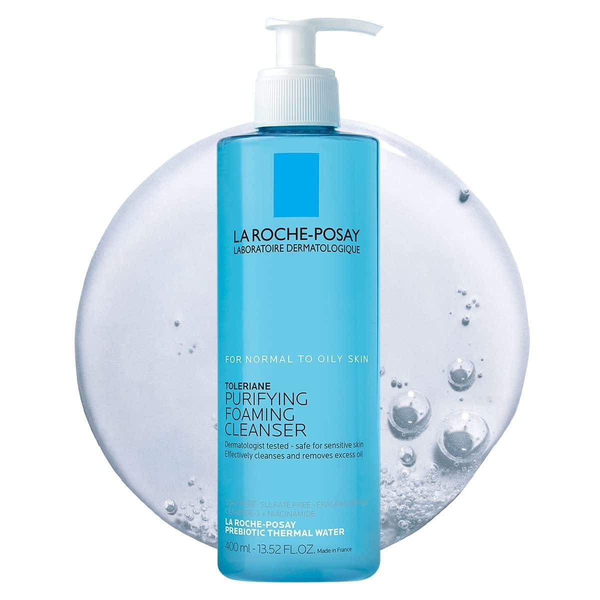 Gel rửa mặt sạch sâu giảm mụn cho da dầu nhờn nhạy cảm La Roche-Posay Effaclar Foaming Gel 400ml
