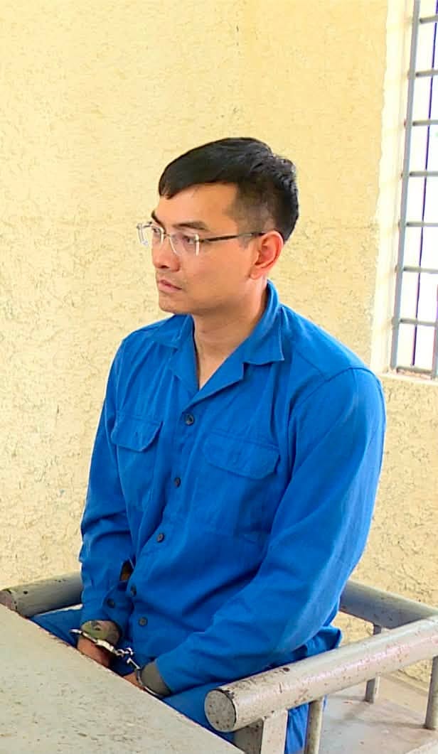Hồ Văn Khoa tại cơ quan công an. Ảnh: Bộ Công an