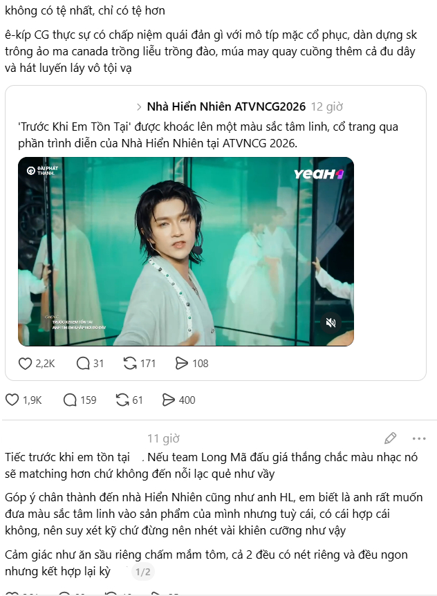Nhiều ý kiến cho rằng phiên bản tại Anh Trai Vượt Ngàn Chông Gai 2026 lạc quẻ, khác xa bản gốc