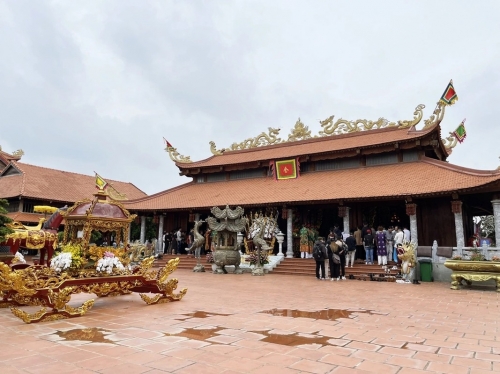 Nhà thờ Tổ của NS Hoài Linh được khởi công xây dựng từ năm 2014. Ảnh: Tổng hợp