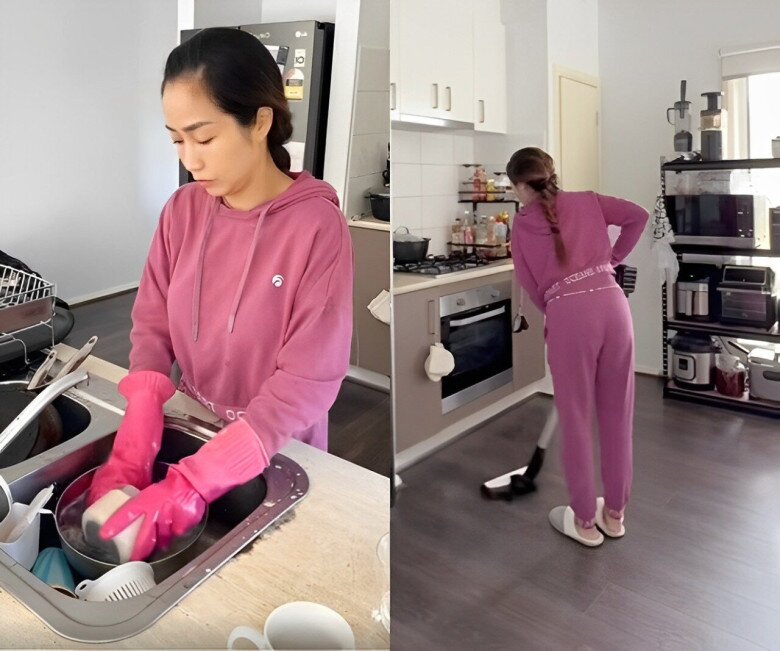 Thời gian ở Úc, cô làm nhiều công việc khác nhau như bán hàng, shipper, dạy yoga... Ảnh: FBNV
