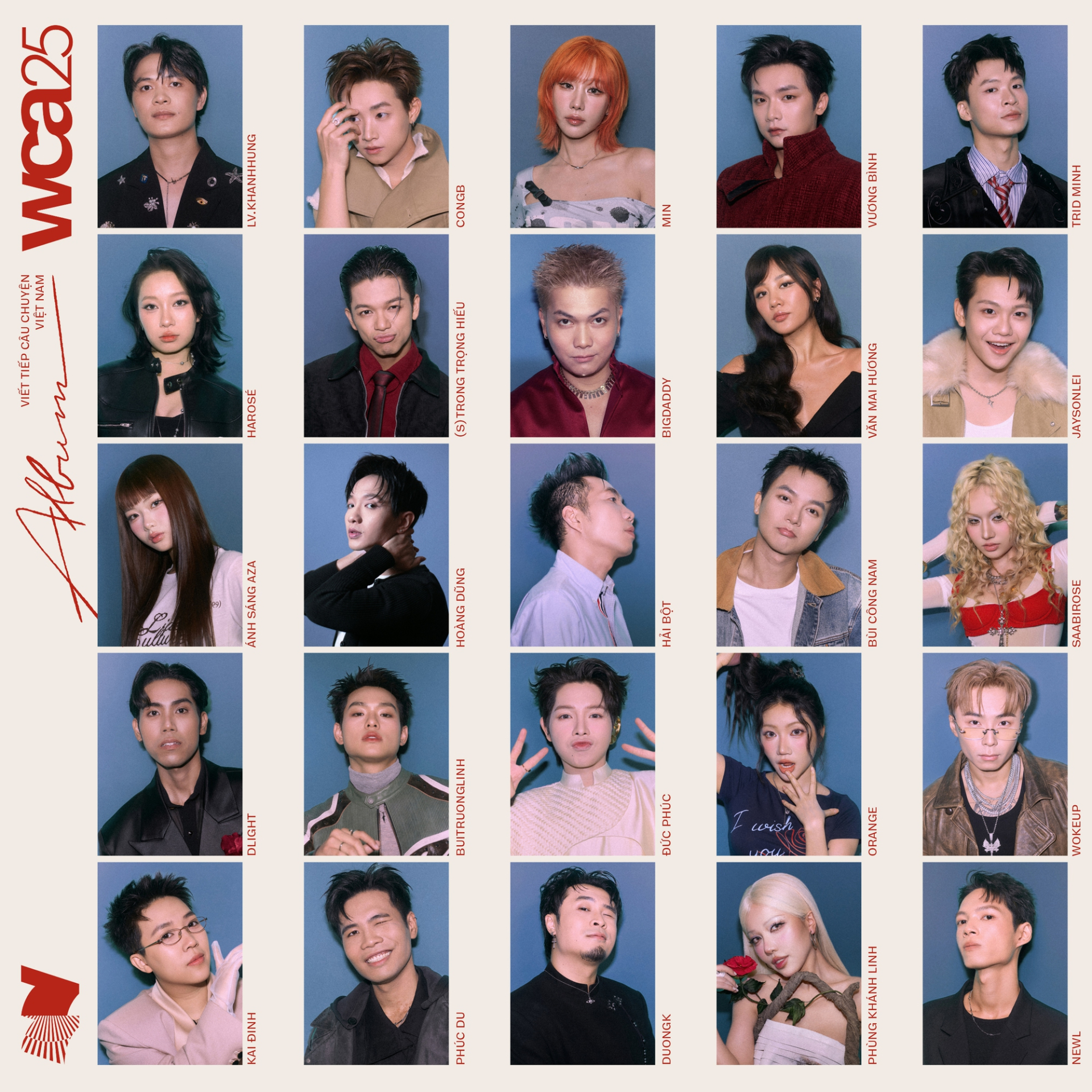 Đứng thứ 10 trong bảng xếp hạng là album WeChoice Awards 2025 quy tụ 27 nghệ sĩ, nhạc sĩ và nhà sản xuất