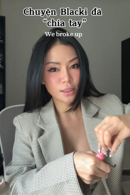 Blacki phủ nhận chuyện có người thứ 3, chia tay chỉ vì không cùng quan điểm sống. Nguồn: TikTok NV.