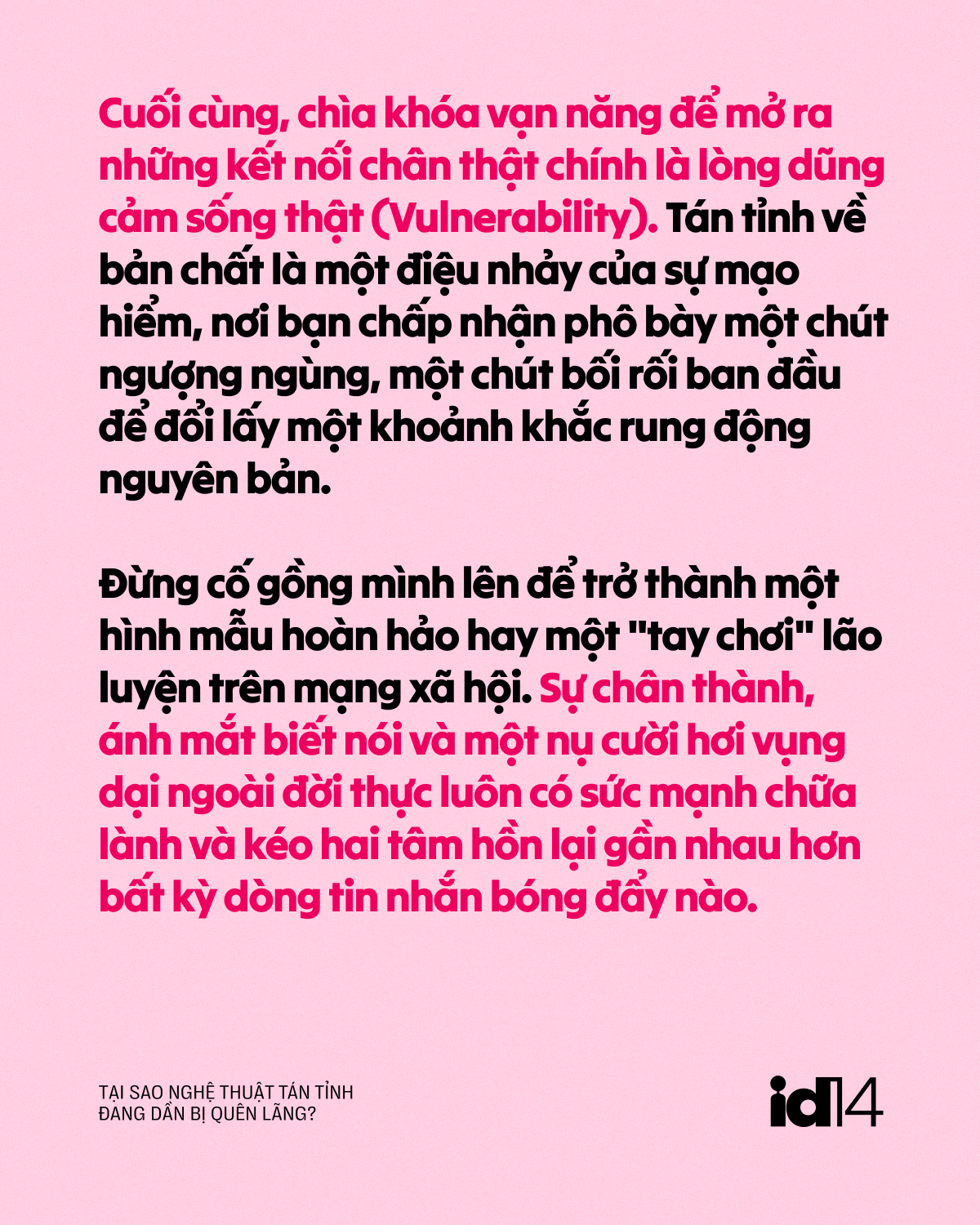 Tại sao nghệ thuật tán tỉnh đang dần bị quên lãng?