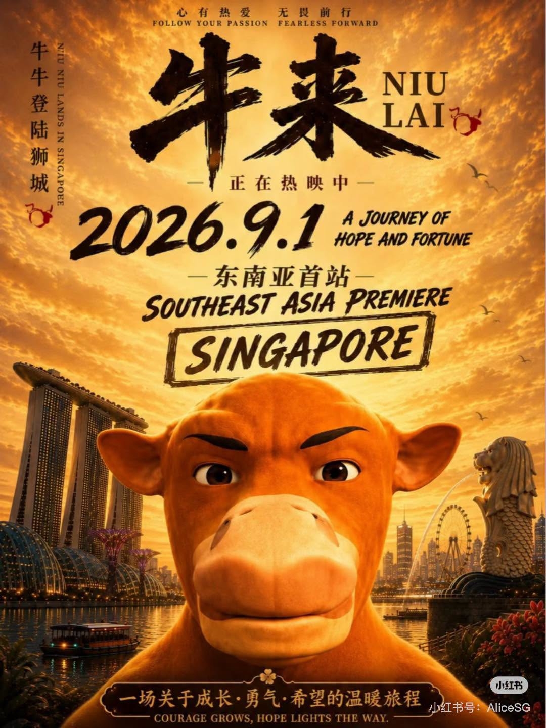 Ngưu Lai sẽ ra rạp tại Singapore từ ngày 1/9. Đây là bằng chứng cho thấy đây thực sự là một tác phẩm thành công.