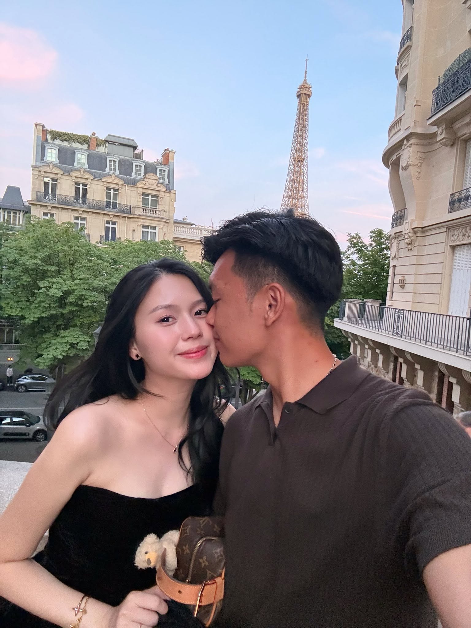 Tố Uyên và Thành Chung. Ảnh: FBNV.