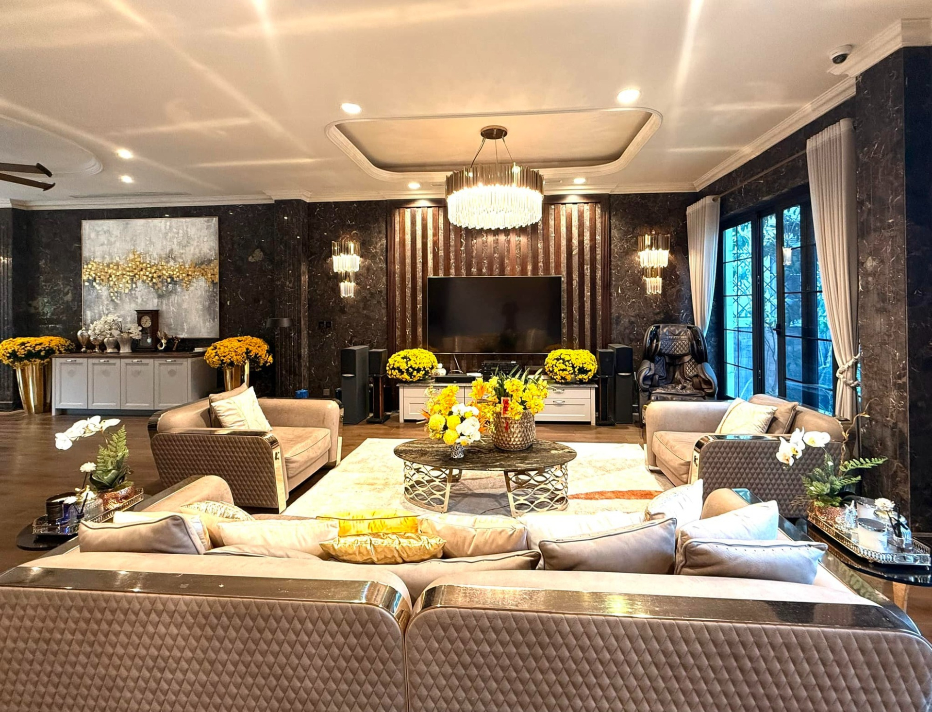 Nội thất được bài trí theo phong cách châu Âu hiện đại
