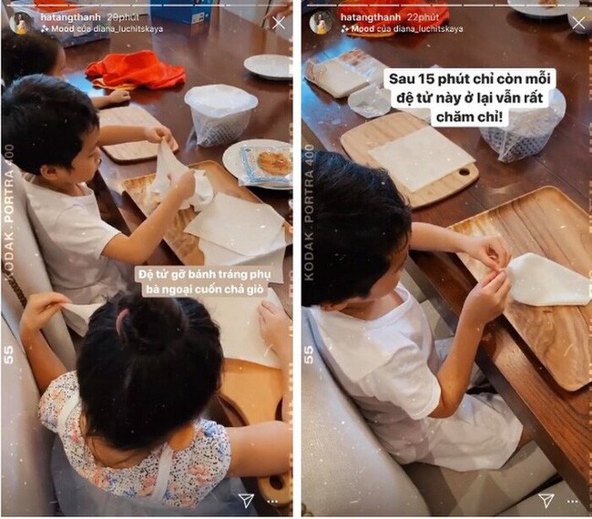 Các nhóc tỳ thường xuyên được bố mẹ đưa đi du lịch, trải nghiệm nhưng cũng rất tự lập, giỏi giang trong công việc nhà