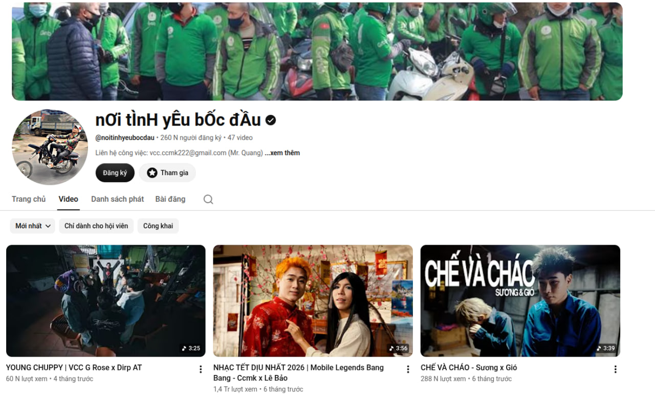 Kênh YouTube với nhiều sản phẩm nhạc chế thu hút nhiều lượt xem của CCMK