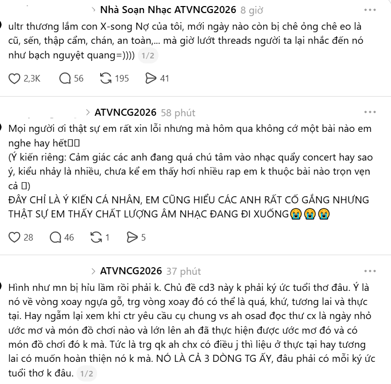 Cả MXH đang tranh cãi: Nhạc Anh Trai Vượt Ngàn Chông Gai ngày càng tuột phong độ