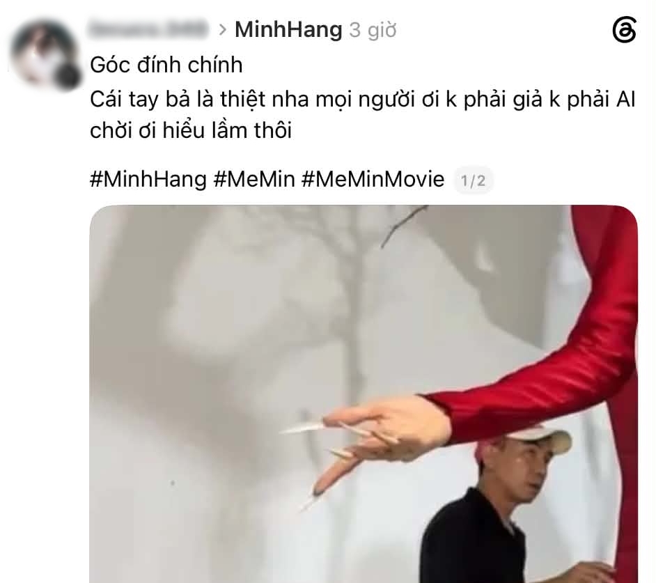 Netizen lên tiếng đính chính cho Minh Hằng và phim Mẹ Mìn