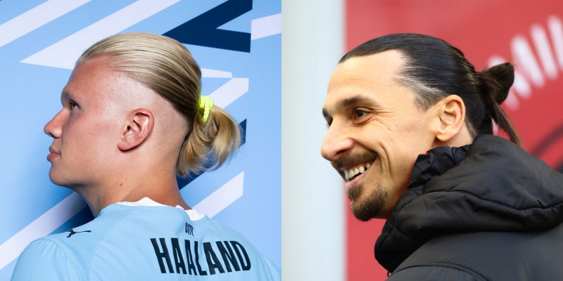 Mái tóc dài của Haaland được lấy cảm hứng từ Zlatan Ibrahimović.
