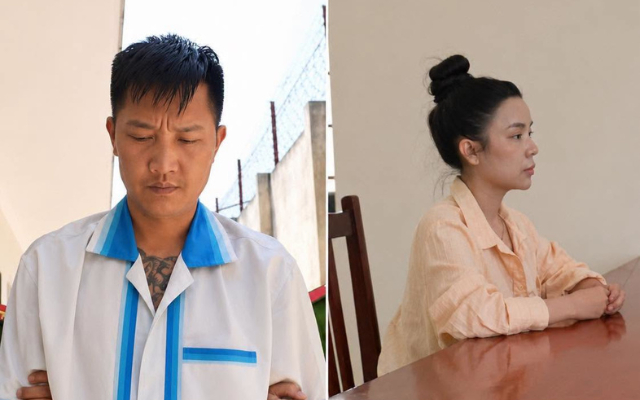 Huấn Hoa Hồng cùng vợ Phạm Thị Ngọc Linh