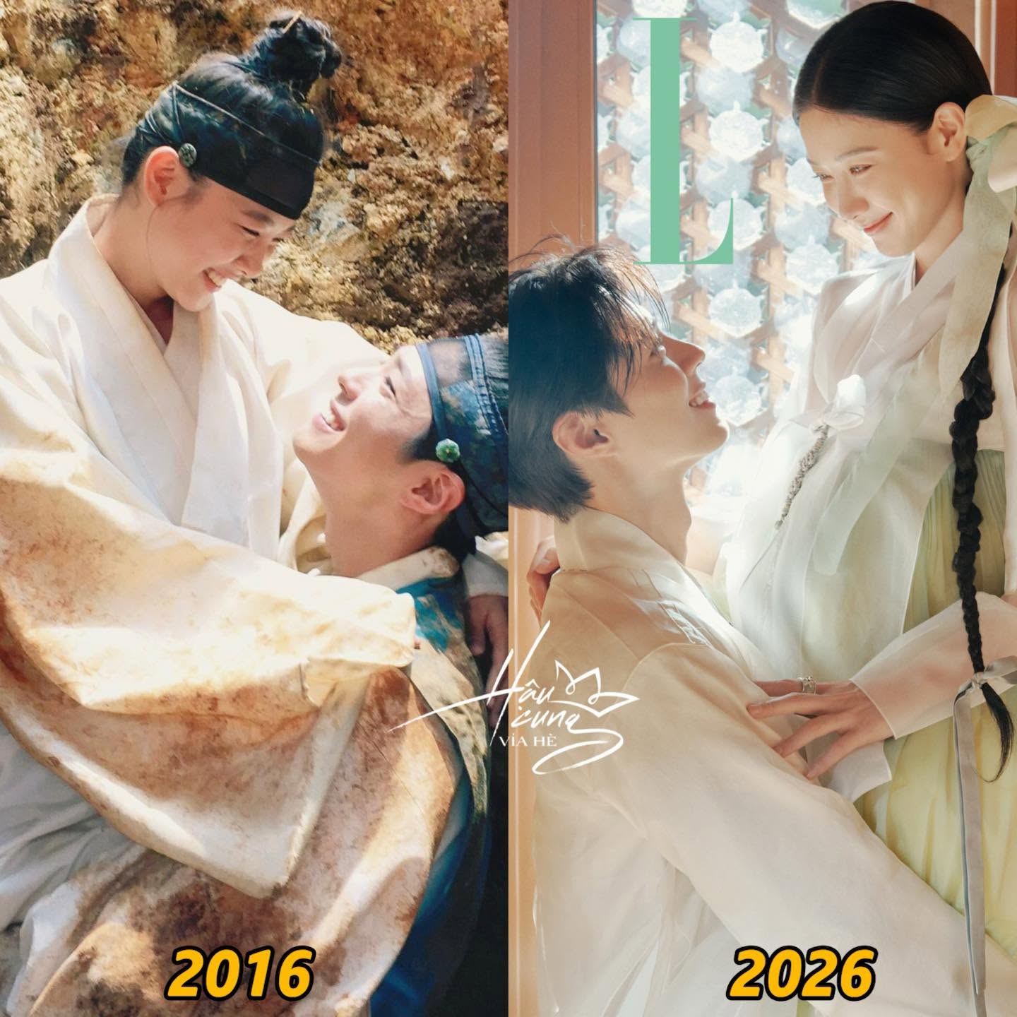 Park Bo Gum và Kim Yoo Jung tái hiện hình ảnh quen thuộc 10 năm trước
