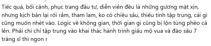 Bom tấn cổ trang Việt mới chiếu đã gây tranh cãi: Kỳ vọng càng cao thất vọng càng lớn, may có hình ảnh vớt vát lại
