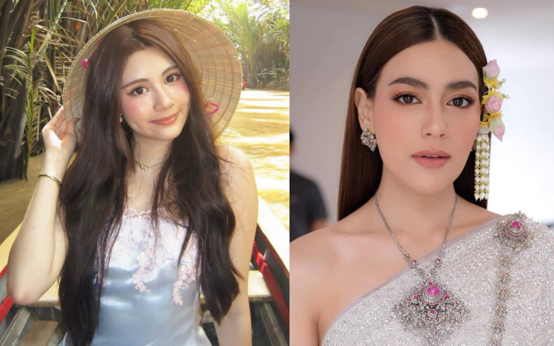 Hạt Dẻ sở hữu đường nét lai Tây giống với Kimmy Kimberley, nhất là ở đôi mắt to tròn cùng hàng lông mày sắc nét.