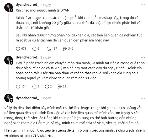 Producer của tiết mục đã lên tiếng đính chính và làm rõ nghi vấn không liên quan đến It’s CHARLES.
