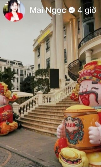 Cơ ngơi 4 tầng đẹp như lâu đài của MC Mai Ngọc